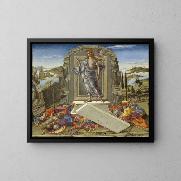 La Resurrezione - Benvenuto di Giovanni — quadro incorniciato alla parete