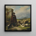 con pecoraio scozzese di Berger - Eugène Joseph Verboeckhoven — quadro incorniciato alla parete