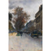 Riproduzione del dipinto scena di strada di Berlino in autunno di Lesser Ury