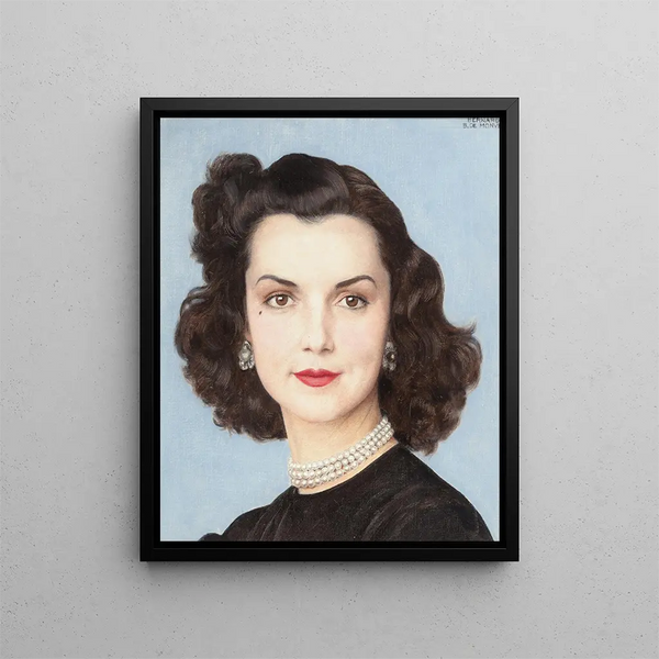 Ritratto di Brenda Frazier - Bernard Boutet de Monvel — quadro incorniciato alla parete
