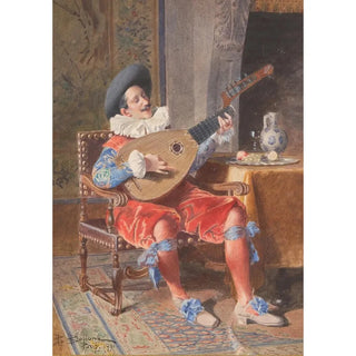 Bernard Louis Borione - The Lute Player.webp
