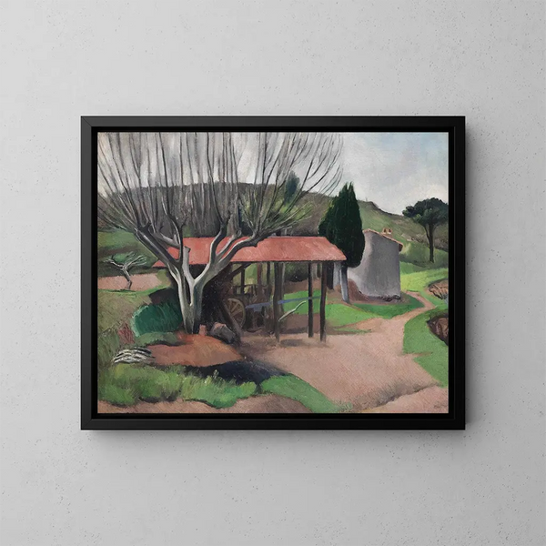 Paesaggio francese - Bernard Meninsky — quadro incorniciato alla parete