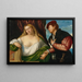 Donna visitata dal suo amante - Bernardino Licinio — quadro incorniciato alla parete