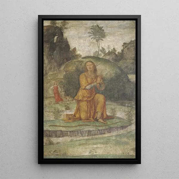 Procris che prega Diana - Bernardino Luini — quadro incorniciato alla parete