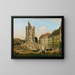 Le rovine della vecchia Kreuzkirche di Dresda - Bernardo Bellotto — quadro incorniciato alla parete