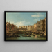 Venezia il Grande Canale con il ponte di Rialto visto da sud - Bernardo Bellotto — quadro incorniciato alla parete
