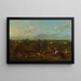 Vista di Ujazdów e Łazienki - Bernardo Bellotto — quadro incorniciato alla parete