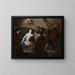 Adorazione dei pastori - Bernardo Cavallino — quadro incorniciato alla parete