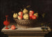 Nature morte con mele e pere in un cesto - Bernardo Polo — vista dell’opera