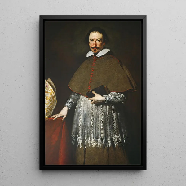 Vescovo Alvise Grimani - Bernardo Strozzi — quadro incorniciato alla parete