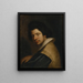 Ritratto di un uomo con una fragola - Bernardo Strozzi — quadro incorniciato alla parete