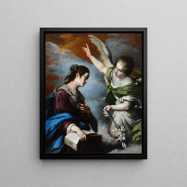 L'Annunciazione - Bernardo Strozzi — quadro incorniciato alla parete