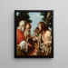 Il sermone di san Giovanni Battista - Bernardo Strozzi — quadro incorniciato alla parete