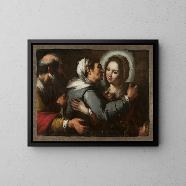 Visitation - Bernardo Strozzi — quadro incorniciato alla parete