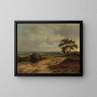 Bernardus Gerardus ten Berge - Landschap bij Bergen met legerkamp.webp