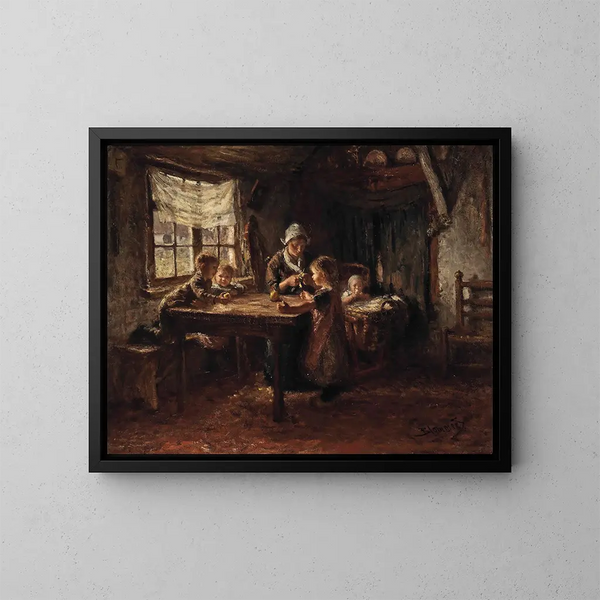 Manger des pommes - Bernardus Johannes Blommers — quadro incorniciato alla parete