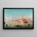 Vista di Venezia - Bernhard Fiedler — quadro incorniciato alla parete