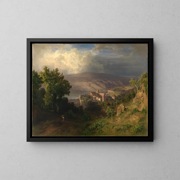Vista su Heidelberg - Bernhard Fries — quadro incorniciato alla parete