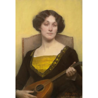 Bertha Mller - Emilia Floege Playing The Mandolin.webp