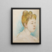 Mademoiselle P - Berthe Morisot — quadro incorniciato alla parete