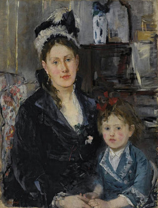 Berthe Morisot - Portrait of Mme Boursier And Her Daughter Portrait De Mme Boursier Et De Sa Fille.webp