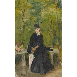 Berthe Morisot - The Artists Sister Edma Seated In A Park.webp