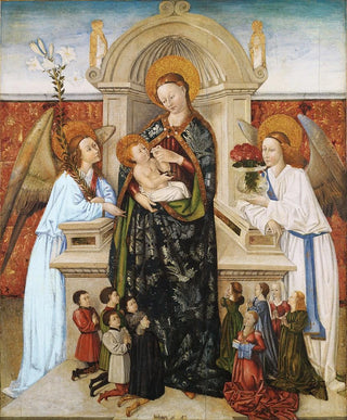 Bertomeu Bar - Virgen con el Nio ngeles y familia de donantes.webp