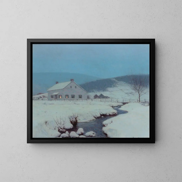 Crepuscolo a Woodstock, New York - Birge Harrison — quadro incorniciato alla parete