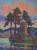 Lago al tramonto del Colorado - Birger Sandzén — vista dell’opera