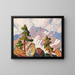 Paesaggio delle Montagne Rocciose - Birger Sandzén — quadro incorniciato alla parete
