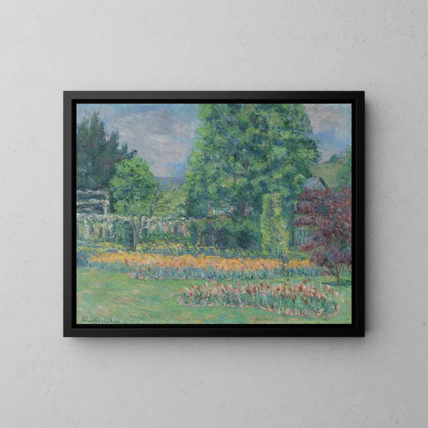 Il giardino di Giverny - Blanche Hoschedé-Monet — quadro incorniciato alla parete