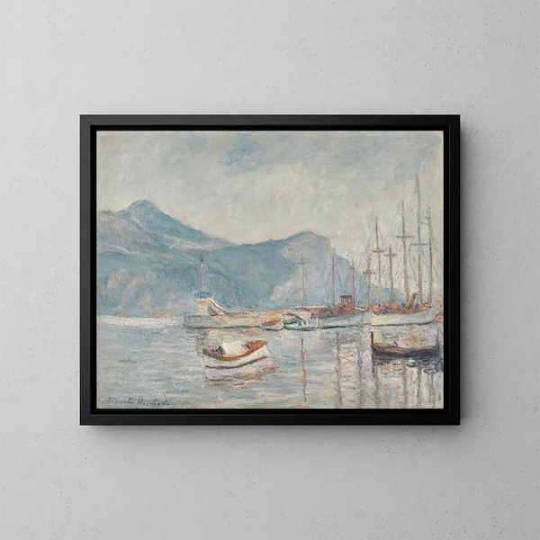 Il lago - Blanche Hoschedé-Monet — quadro incorniciato alla parete