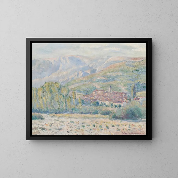 Village de PoujalsurOrb - Blanche Hoschedé-Monet — quadro incorniciato alla parete