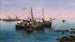 Nel porto - Blas Olleros y Quintana — vista dell’opera