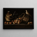 Nature morte con frutta e un uccello - Blas de Ledesma — quadro incorniciato alla parete