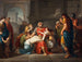 Œdipe cieco che affida i suoi figli agli dei - Bénigne Gagneraux — vista dell’opera