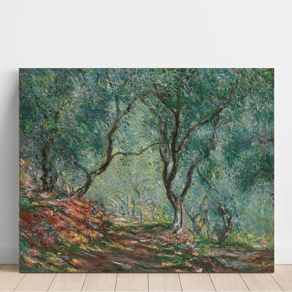 Riproduzione del dipinto Bois d'Oliviers au Jardin Moreno - Claude Monet