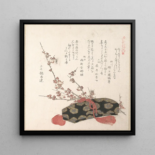 Boîte aux lettres et fleurs de prunier - Kubo Shunman