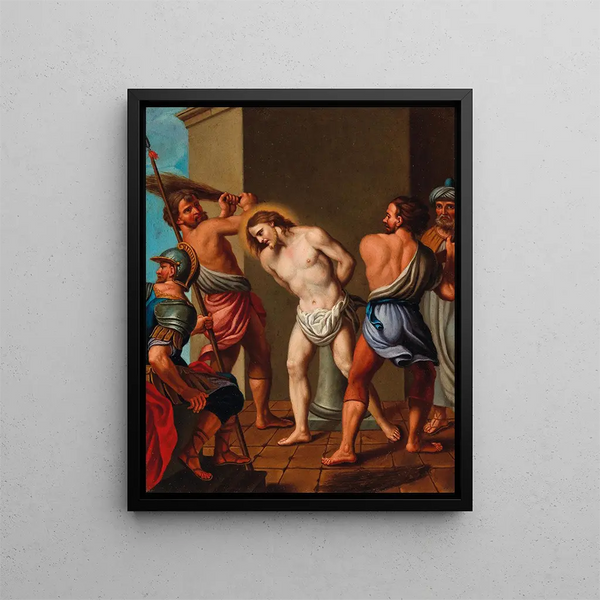 La Flagellation du Christ - École bolonaise — quadro incorniciato alla parete