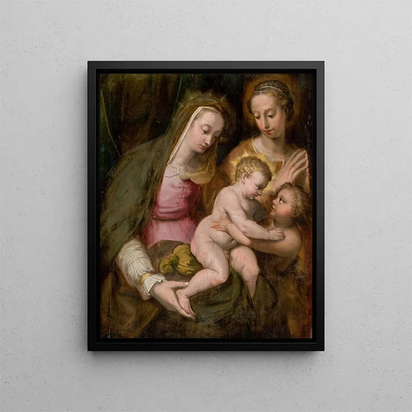 La Sainte Famille - École bolonaise — quadro incorniciato alla parete