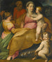 Il matrimonio mistico di Santa Caterina - Scuola bolonese — vista dell’opera
