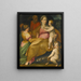 Il matrimonio mistico di Santa Caterina - Scuola bolonese — quadro incorniciato alla parete