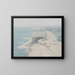 Village di pescatori cinese, baia di Monterey, California - Bolton Coit Brown — quadro incorniciato alla parete