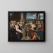 Il Cristo e la donna adultera - Bonifacio Veronese — quadro incorniciato alla parete
