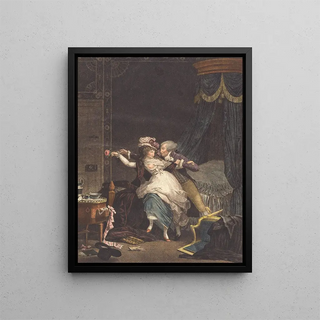 Bonnemain family member after PhilibertLouis Debucourt - La Rose Mal Defendue The Poorly Defended Rose.webp