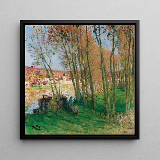 Bord de l'eau - Pierre-Eugène Montzin