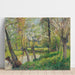 Riproduzione del dipinto Bords de l'Epte à Éragny, Soleil Couchant - Camille Pissarro