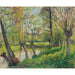 Riproduzione del dipinto Bords de l'Epte à Éragny, Soleil Couchant - Camille Pissarro