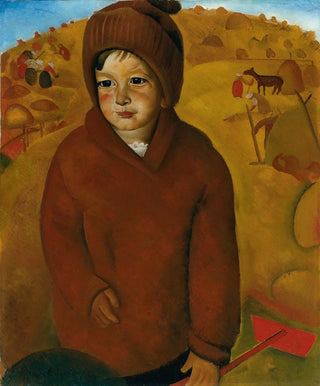 Boris Grigoriev - Boy At Harvest Time.webp