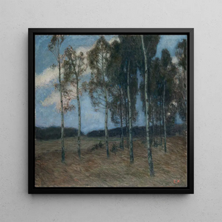 Bosquet de Bouleaux après le coucher de soleil - Ester Almqvist